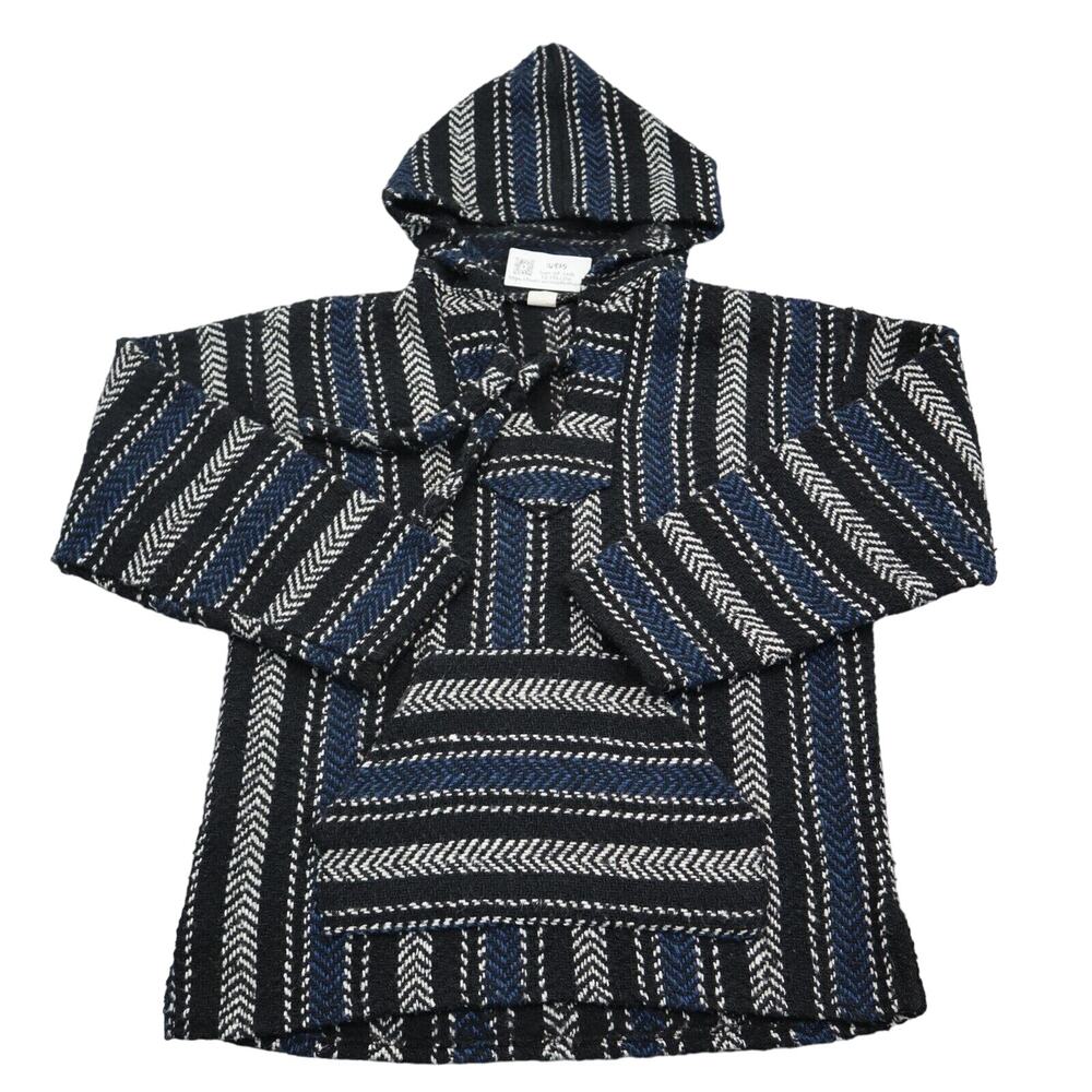 Molina Hoodie Mens S Multicolor Baja Long Sleeve Drawstring Pocket Knit Stripe